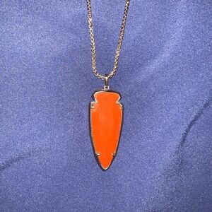 Kendra Scott Orange Geometric Necklace